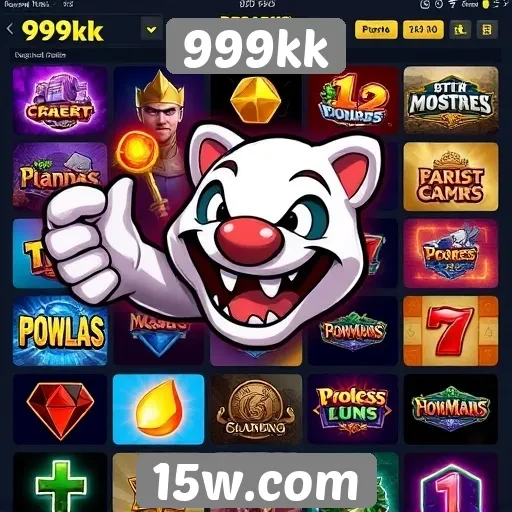 Variedade de jogos disponíveis no 999kk